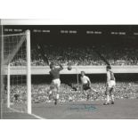 Terry Dyson 1960 Football Autographed 12 X 8 Photo, A Superb Image Depicting Dyson Brilliantly