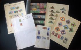 Assorted stamp collection. Includes Antigua, Orange River Colony, Mongolia, Philippines. Good