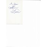 Arlene Dahl signed 6x4 white card. American actress and former Metro-Goldwyn-Mayer contract star,