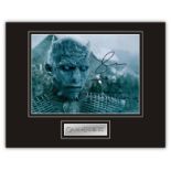 Stunning Display! Game Of Thrones Richard Brake hand signed professionally mounted display. This