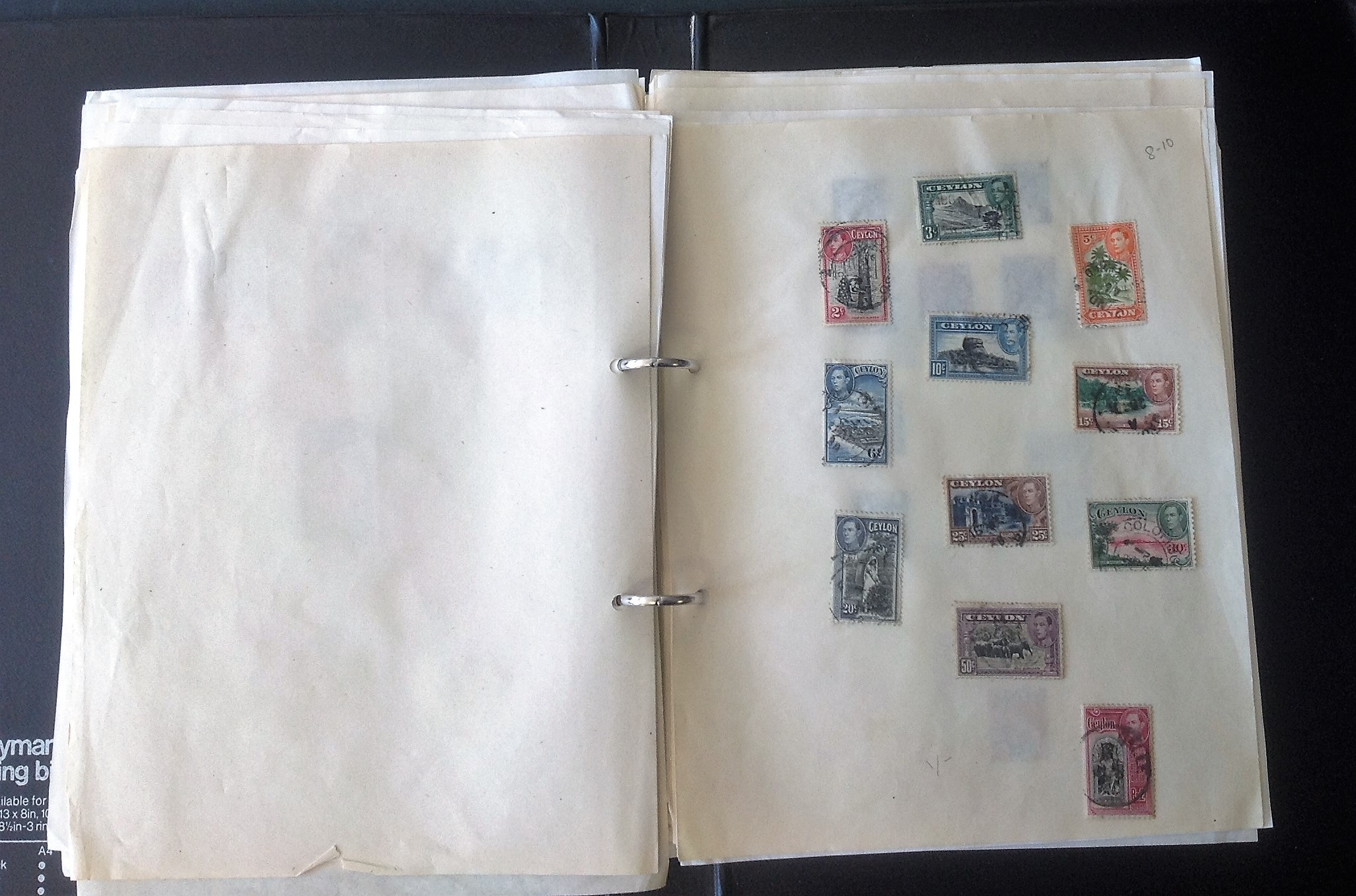 British commonwealth collection in ringed folder on 80 album pages. Not all full pages. All prior to - Image 3 of 5