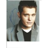 Michael Buble signed 10x8 colour photo. Canadian singer, songwriter, actor and record producer. Good