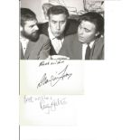 Galton & Simpson Steptoe & Son Comedy Writers 2 Pages Signed By Ray Galton (1930-2018) & Alan