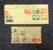 China cover collection. 2 covers commercial not FDC from the 1950's. Good Condition. We combine