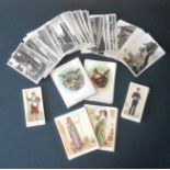 Cigarette card collection. Includes 1936 Sights of Britain 46 cards, 1939 Uniforms of the