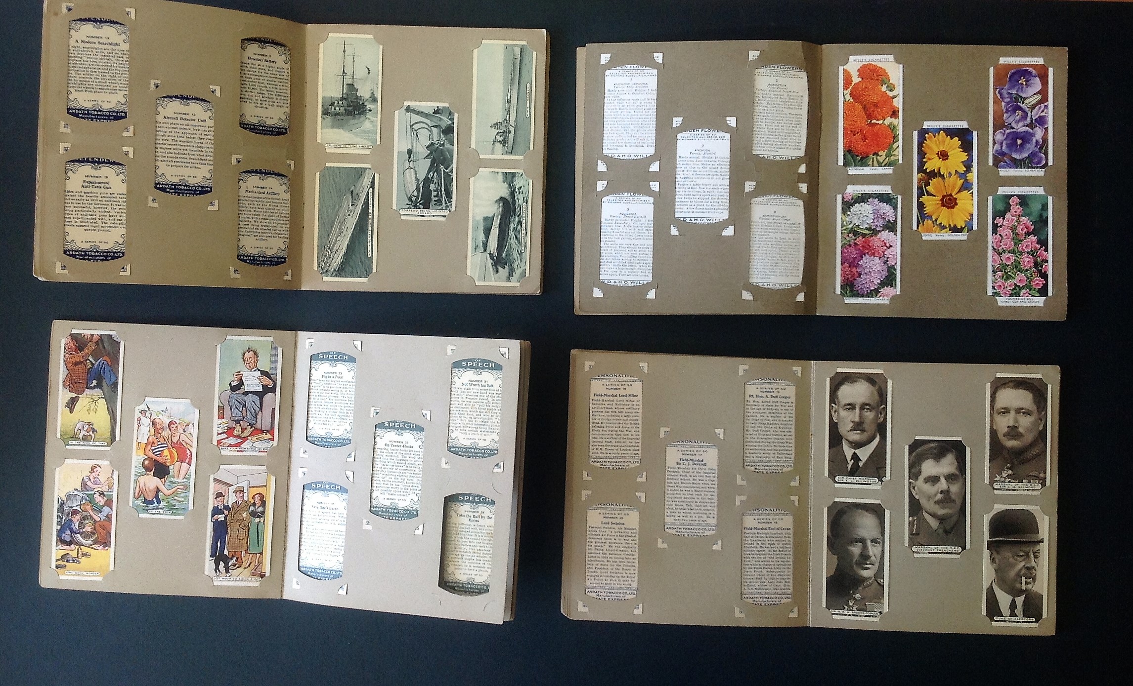 Cigarette card album collection. 4 in total. Includes 1937 Empire personalities(45 cards), 1936 - Image 2 of 2