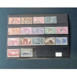 French stamp collection. 16 stamps all used, high catalogue value. Mainly 1900 and 1920 Oliver