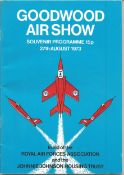 1973 Goodwood Airshow Souvenir Programme. Good Condition. All signed pieces come with a