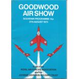 1973 Goodwood Airshow Souvenir Programme. Good Condition. All signed pieces come with a