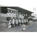 Wolves 1974 Football Autographed 12 X 8 Photo, A Superb Image Depicting The 1974 League Cup