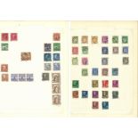 South American and Scandinavian stamp collection on 16 loose album pages. Includes stamps from