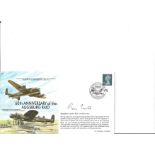 WW2 Sqn Ldr R Curtis DSO DFC signed 60th ann Augsburg Raid cover. Good Condition. All signed