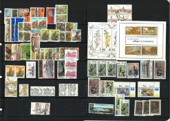 South African stamp collection on 2 large stockcard leaves. Mint and used. Catalogues at over £