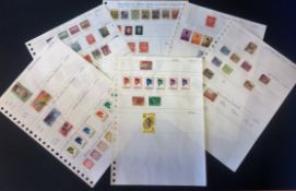 Indonesia stamp collection on 6 loose album sheets. Mint and used. Good Condition. We combine
