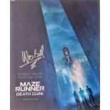 Wes Ball signed 16x12 colour movie still from Maze Runner - the death cure. Good Condition. All