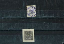 Victorian array for South Africa and Italy SG100 of 1916l with markings on reverse. Brighton and