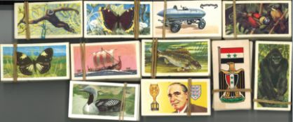 Brooke Bond tea card collection. Contains approximately 1000 cards. Mainly 1960-1970. Some