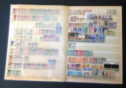 Assorted stamps in 16 page stockbook. Includes Nigeria, Canada, Australia, GB, Germany, Switzerland,