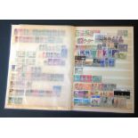 Assorted stamps in 16 page stockbook. Includes Nigeria, Canada, Australia, GB, Germany, Switzerland,