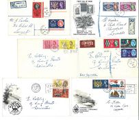 10 GB FDC's in small cover album. Most have special postmarks and cancellations. Between 1960-