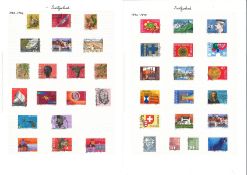 Switzerland stamp collection on 21 loose album pages. Good Condition. We combine postage on multiple