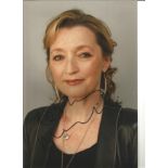 Lesley Manville Actress Signed 8x12 Photo. Good Condition. All signed pieces come with a Certificate