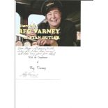 Reg Varney (1916-2008) Signed Compliments Page With 5x7 Photo £10-12. Good Condition. All signed