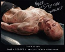 Blowout Sale! I Am Legend Mark Steger hand signed 10x8 photo. This beautiful hand signed photo