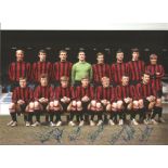 Manchester City 1969 Football Autographed 12 X 8 Photo, A Superb Image Depicting Players Posing