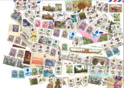 Assorted folder. Contains GB stamps on paper, World stamps mainly Thailand on paper. European stamps