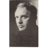 Eric Portman signed 6x4 black and white postcard photo. Good Condition. All signed pieces come