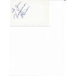 Virginia O'Brien signed 6x4 white card. (April 18, 1919 - January 16, 2001) was an American actress,