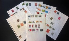 Dutch stamp collection on 6 loose album pages. Mint and used. Good Condition. We combine postage