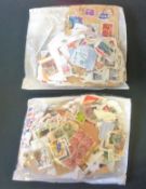 Foreign and British Commonwealth stamp collection on backing paper. Assorted countries with some