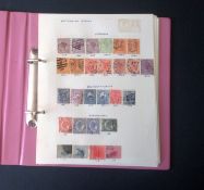Stamp collection from Victoria, New South Wales, Queensland and Australia in ring binder. 32