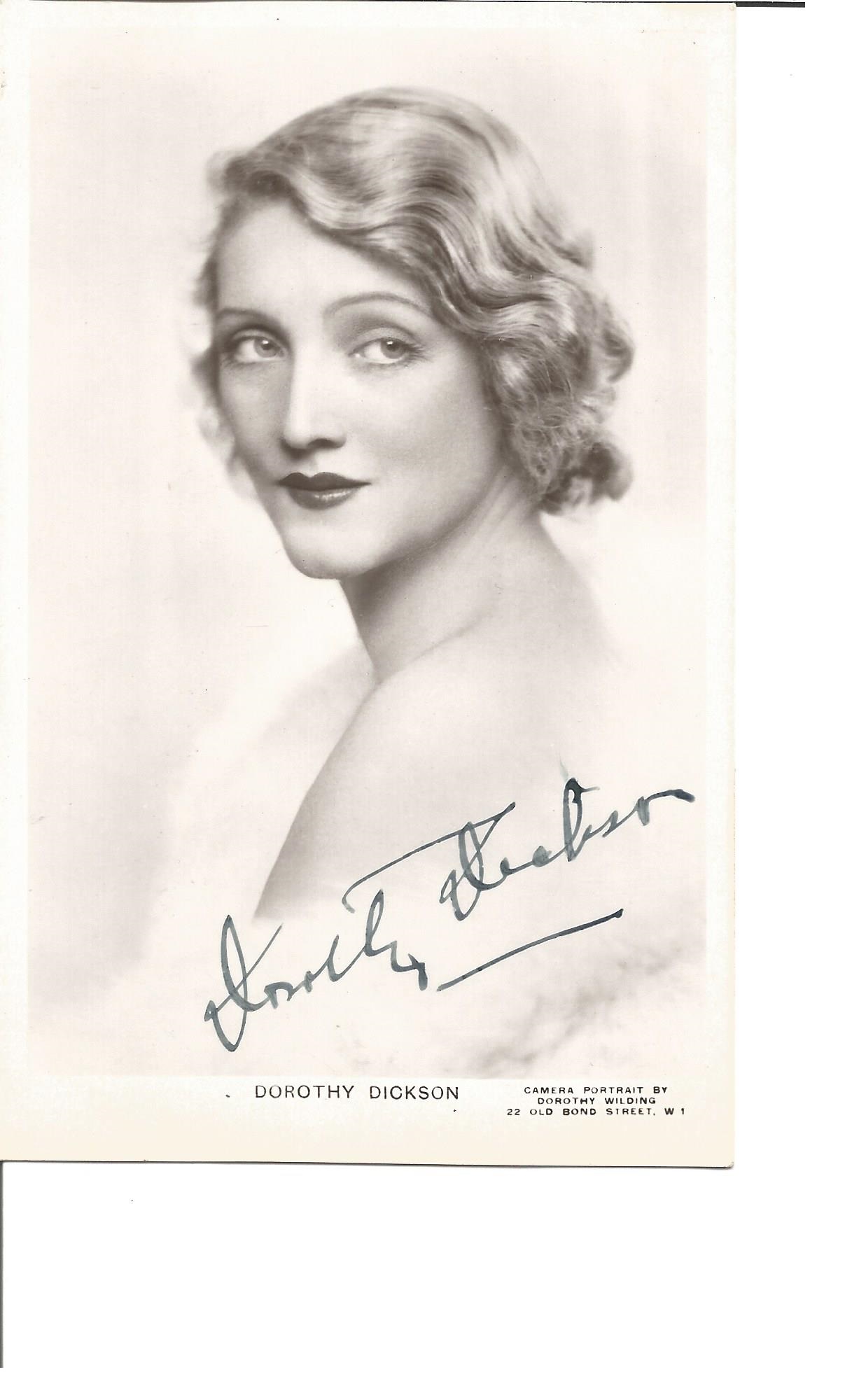 Dorothy Dickson signed 6x4 vintage photo, (July 25, 1893 - September 25, 1995) was an American-born,