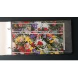 Guernsey flower collection album. Includes 2 presentation pack, 1993 flower definitives I and II.