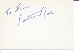 Patricia Roc signed 6x4 white card, ; 7 June 1915 - 30 December 2003) was an English film actress,