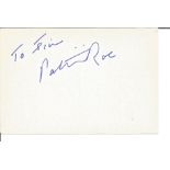 Patricia Roc signed 6x4 white card, ; 7 June 1915 - 30 December 2003) was an English film actress,