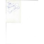 Simon Williams signed album page. English actor known for playing James Bellamy in the period