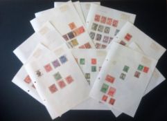 Australian stamp collection on 11 loose album pages. Catalogues at nearly £200. Good Condition. We
