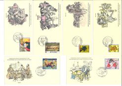 FDC collection from around the world. 33 covers included. Industrial council of museums. All showing
