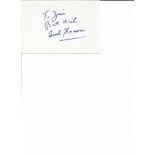 Anthony Francoisa signed 6x4 white card. October 25, 1928 - January 19, 2006) was an American