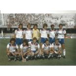 Trevor Brooking 1980 Football Autographed 12 X 8 Photo, A Superb Image Depicting England Players