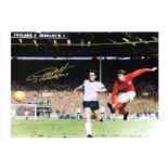 Geoff Hurst Signed England 1966 World Cup 12x16 Art Print. Good Condition. All signed pieces come