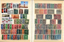 World and British commonwealth stamp collection in A5 stockbook. Includes France, Germany, India, GB