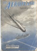 The Aeroplane magazine October 1940 with Blackburn Skua on front, some signs of age but rare. Good