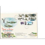 1965 Battle of Britain FDC, first day cover with full set of stamps and rare Biggin Hill Westerham