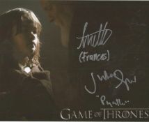 Game Of Thrones 10x 8 colour Photo Signed In Person By Julian Glover & Annette Hannah. Good