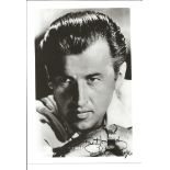 Stewart Granger signed 7 x 5 inch b/w photo for Howard. Good Condition. All signed pieces come